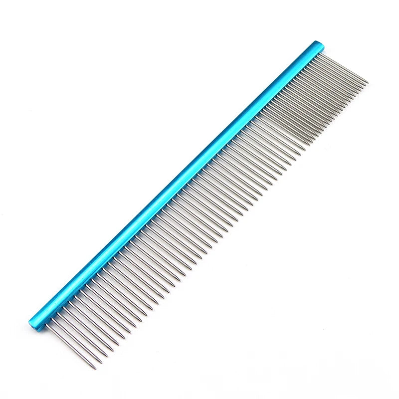 Light Aluminum Pet Comb 6 Colors Optional Professional Dog Grooming Comb Puppy Cleaning Hair Trimmer Brush Pet Accessories