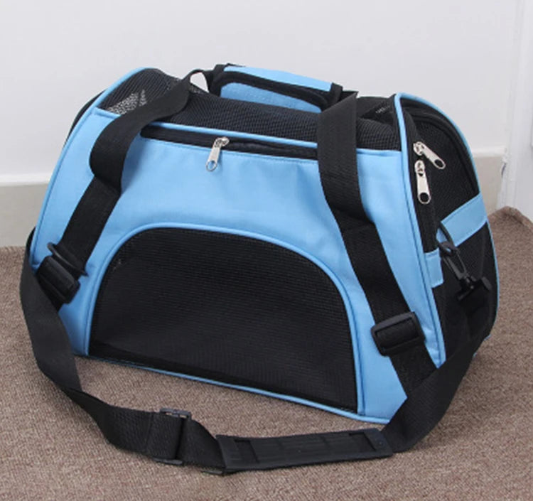 Cat Bags Portable Dog Carrier Bag Mesh Breathable Carrier Bags for Small Dogs Foldable Cats Handbag Travel Pet Bag Transport Bag