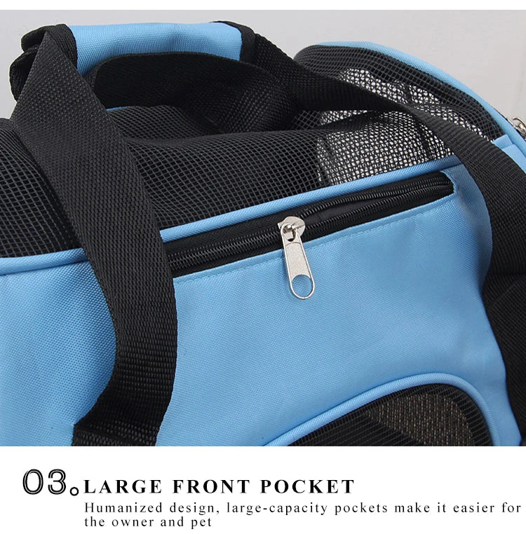 Cat Bags Portable Dog Carrier Bag Mesh Breathable Carrier Bags for Small Dogs Foldable Cats Handbag Travel Pet Bag Transport Bag