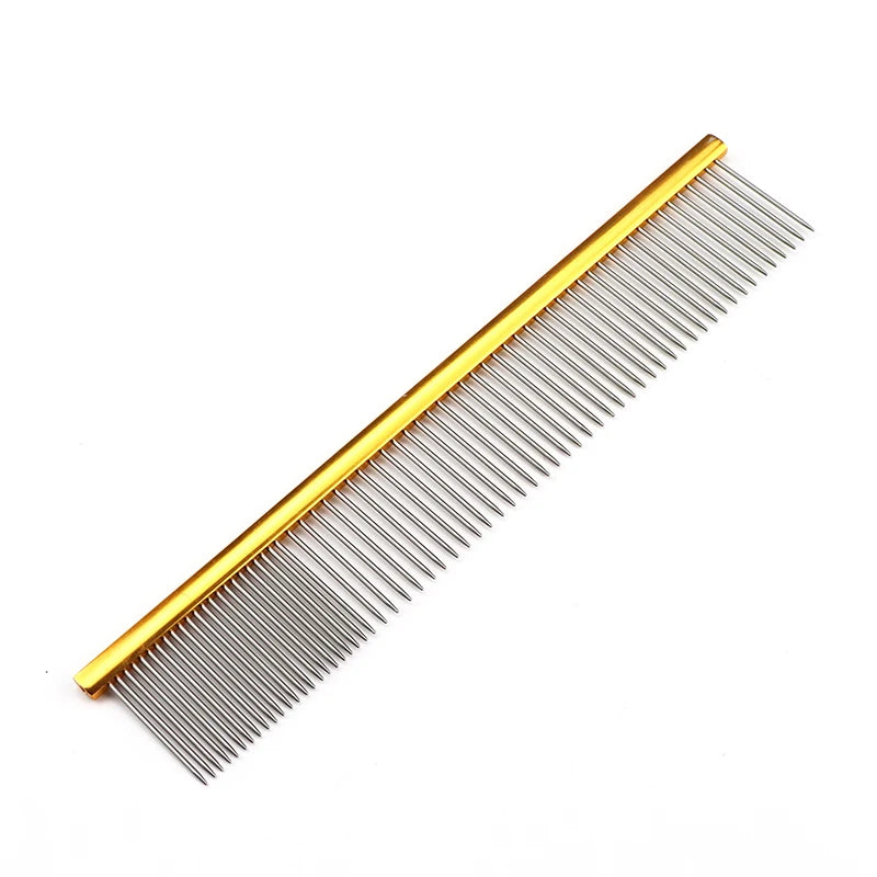 Light Aluminum Pet Comb 6 Colors Optional Professional Dog Grooming Comb Puppy Cleaning Hair Trimmer Brush Pet Accessories