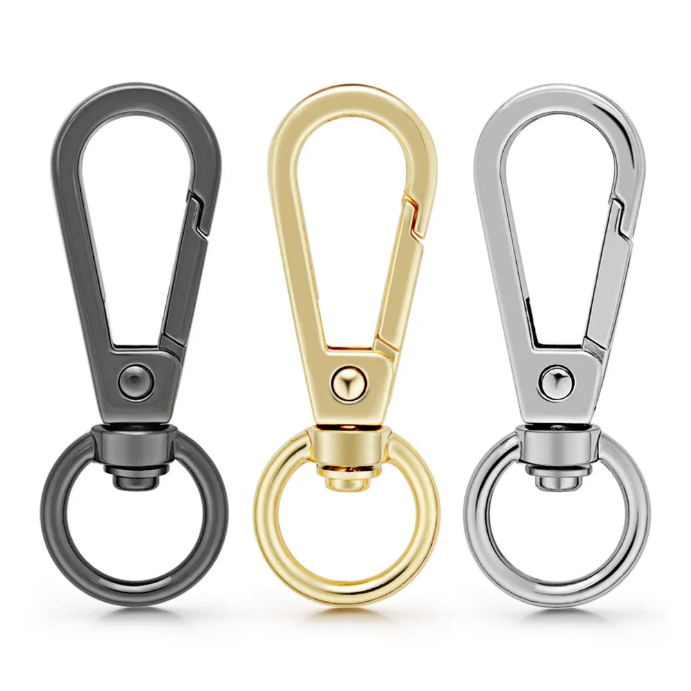 2/4/6 Pcs/Lot Swivel Loster Clasps Metal Clip Buckles Keychain O Ring Snap Hook Dog Collar Bag Handbag DIY Accessories P035